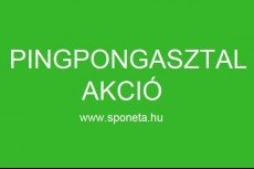 4 pingpongasztal is AKCIÓS!