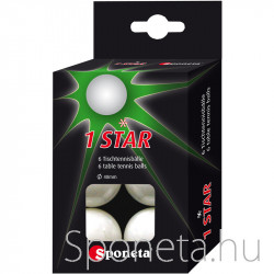 Ping-pong labda Sponeta * 1 star 6 db Kiegészítők Sponeta