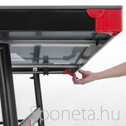 Sponeta S3-80e szürke kültéri ping-pong asztal fekete lábakkal