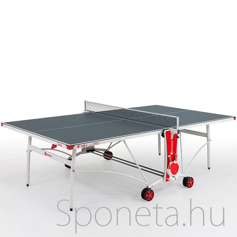 Sponeta S3-80e szürke kültéri ping-pong asztal fehér lábakkal