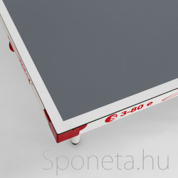 Sponeta S3-80e szürke kültéri ping-pong asztal fehér lábakkal